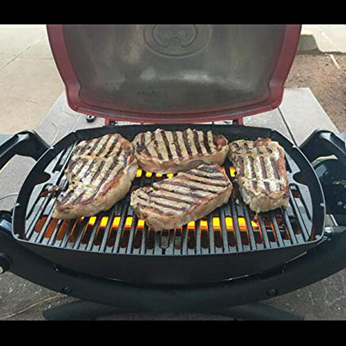 Weber 7645 Matte Cast Iron 15.3" X 2 Grill Cooking Grates Scenario