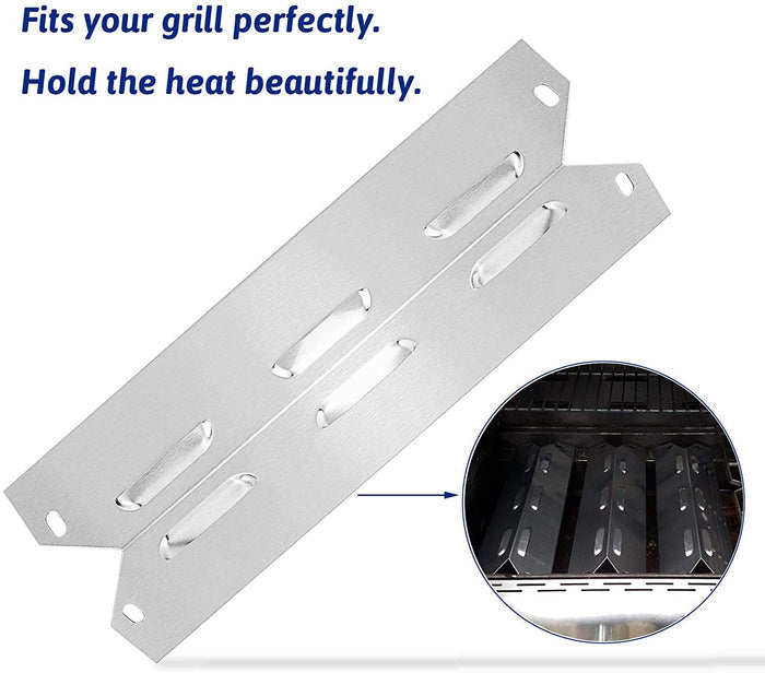 Grill Heat Plates 3Pcs Parts Kit 14 7/8 x 5'' for Tera Gear PG-40411S0LB Grill