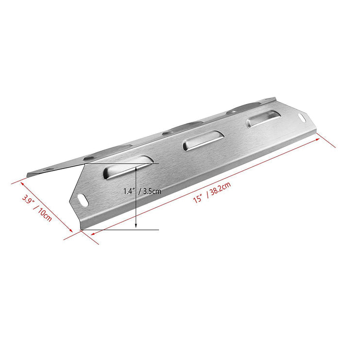 Grill Heat Plates 4 Pcs Kit for Sams PG-4030400LG Model, 14 15/16 x 3 13/16'', Grill Replacement Parts