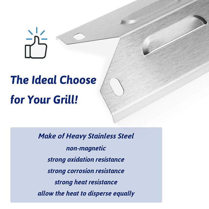 Grill Heat Plates 4 Pcs Kit for Sams PG-4030400LG Model, 14 15/16 x 3 13/16'', Grill Replacement Parts