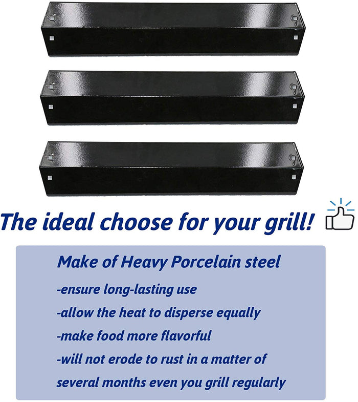 Grill Heat Plates fits Char-Griller 3000, 3001, 3008, 3030, 3070, 3072, 4000 Grills, 18 15/16 x 3 7/8''