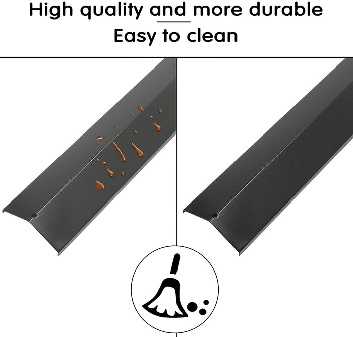 Grill Heat Plates fits Master Forge E3518-LPG, E3518-LP, 67087 etc Grills,  4Pcs Parts Kit 15 3/8 x 3 15/16''