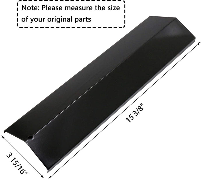 Grill Heat Plates fits Tera Gear 13013007TG Grills,  4Pcs Parts Kit 15 3/8 x 3 15/16''