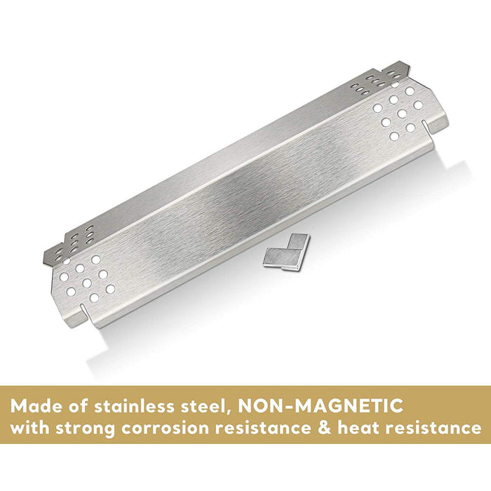 BBQ Heat Plates fits most Nexgrill 2-4 Burner Gas Grills, 720-0830H, 720-0958A, 720-0789, 720-0864M etc, 4 Pcs Kit 14.6 X 4.2