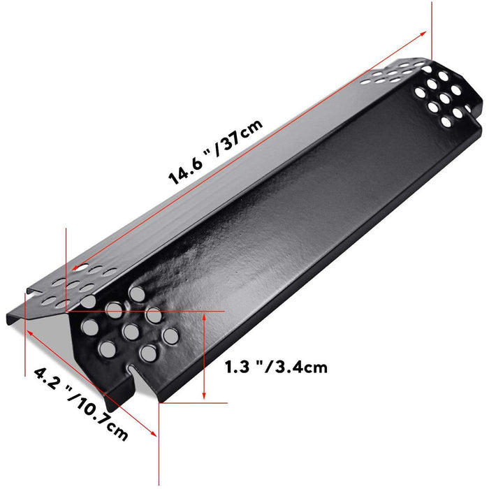 Grill Heat Plates fits Nexgrill 720-0882A, 720-0888S, 720-0888N etc, 5 Pcs Kit 14.6 x 4.2 Inch
