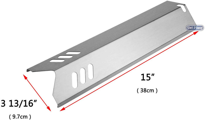 Grill Heat Plates Kit for Phoenix KS10006 Grills, 5 Pcs 15 x 3 13/16''