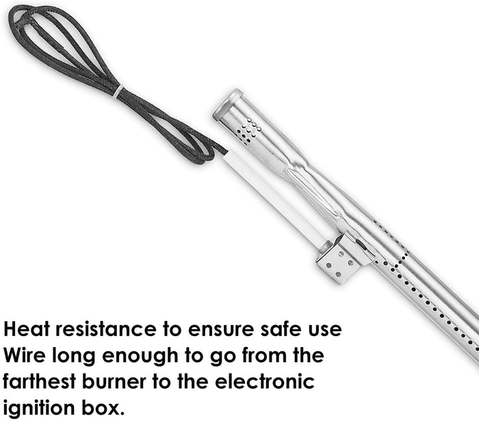 Grill Ignitor Wire Kit & Ignition Electrode Replacement Parts for Nexgrill 720-0925, 720-0925P 4 Burner Grills