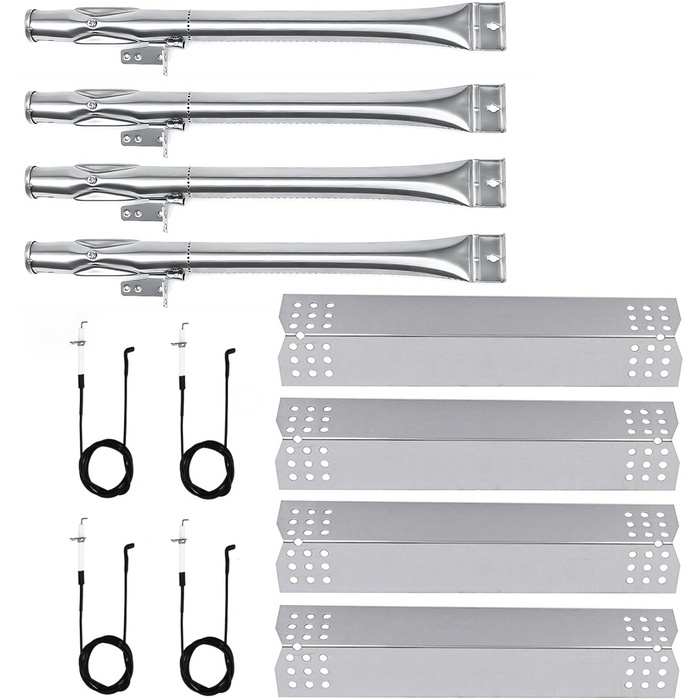 Grill Parts Kit Fits Nexgrill 4 Burner 720-0783E, 720-0783H, 720-0783W, 720-0783EH etc Burner Tube + Heat Tent
