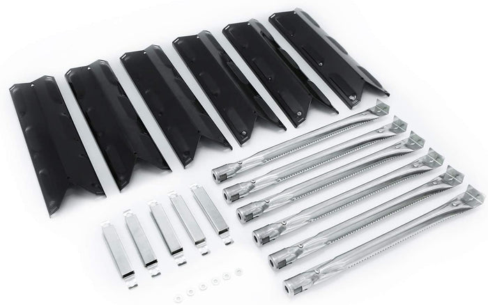 Grill Parts Kit for BBQ Pro 6 Burner 146.23770310, 146.2367631, 146.23676310, Burner, Heat Plates Set
