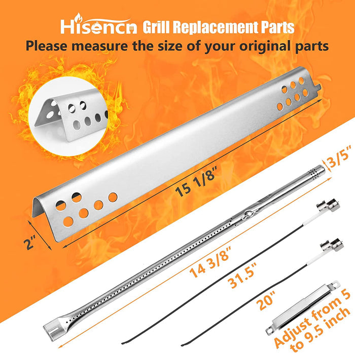 Grill Parts Kit for Char-Broil 3 Burner Performance 463234815, 463335115, 463370015, 463435115 Gas Grills