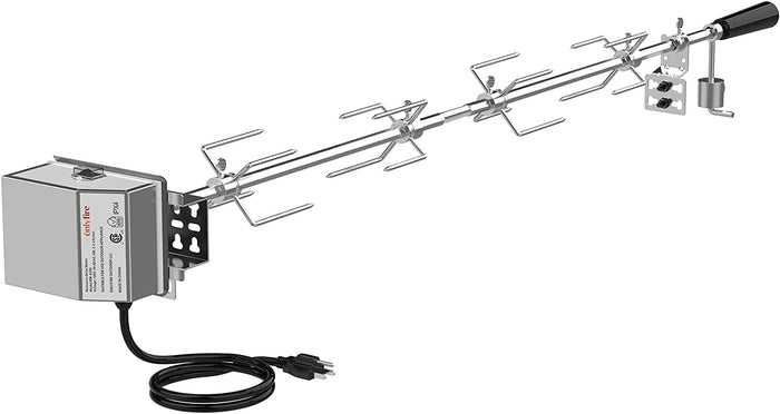 Grill Replacement Rotisserie Kit for 4-6 Burner Broil King, Broil Mate, Sterling, and GrillPro Gas Grills