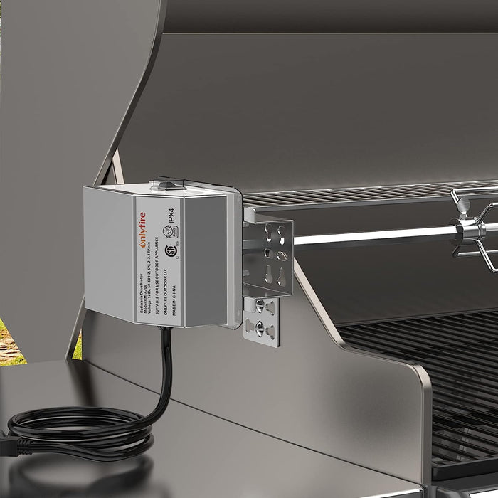 Grill Replacement Rotisserie Kit for 4-6 Burner Broil King, Broil Mate, Sterling, and GrillPro Gas Grills