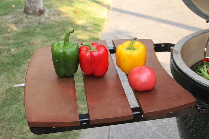 Grill Side HDPE Shelves for Large Big Green Egg, Big Green Egg Accessories, 3 Shelves Slats