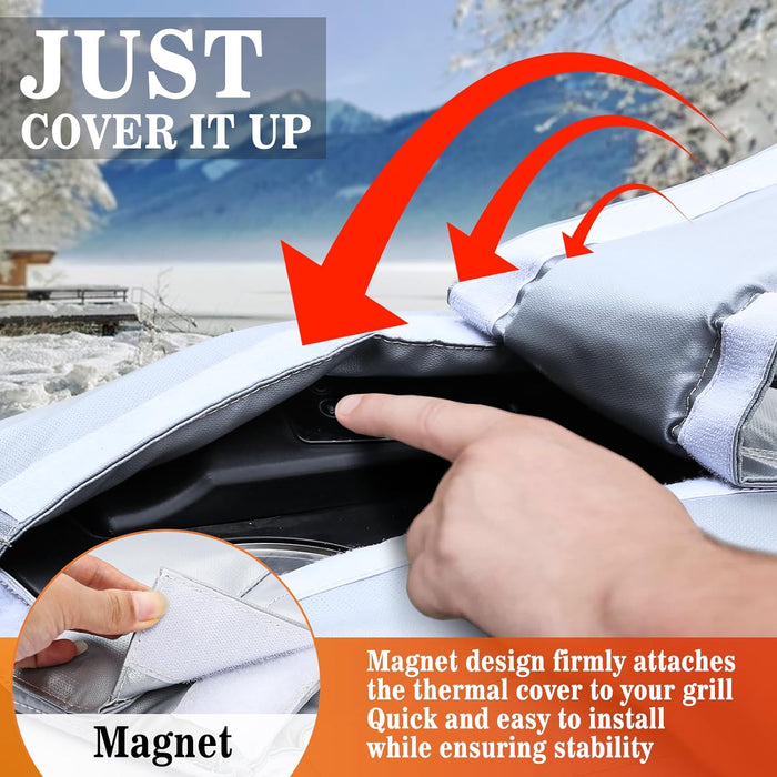 Grill Thermal Insulated Blanket for Cuisinart COS-330 Vertical Electric Smoker