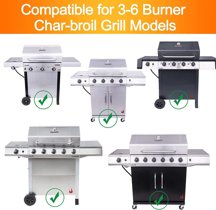 Grill Warming Rack for Char-Broil 3-6 Burner Gas Grills, 18-33'' Length x 7.5'' Width
