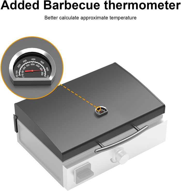 Hard Cover Hood with Temperature Gauge for Blackstone 17 inch Table Top Griddle