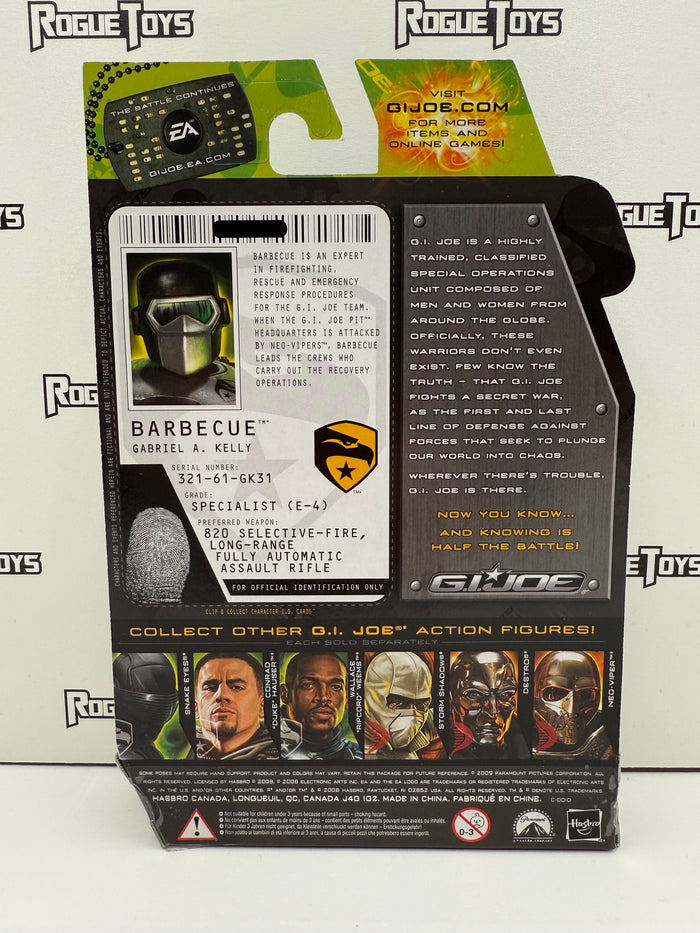 Hasbro G.I. Joe The Rise of Cobra Barbecue (Firefighter) (Toys ‘R’ Us Exclusive)
