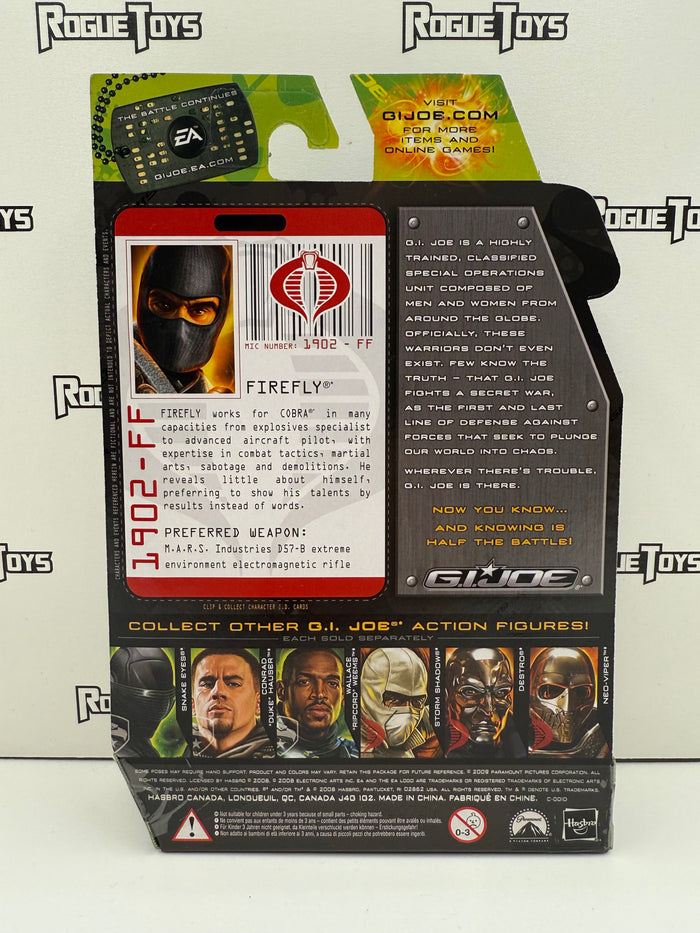 Hasbro G.I. Joe The Rise of Cobra Firefly (Saboteur) (Toys ‘R’ Us Exclusive)