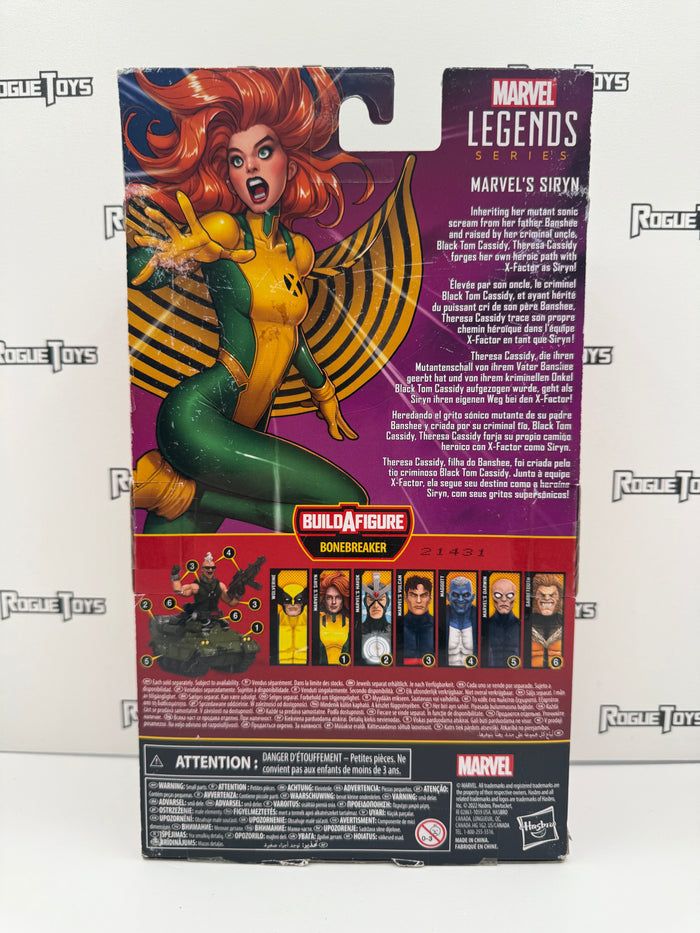 Hasbro Marvel Legends Bonebreaker BAF Wave X-Men Marvel’s Siryn