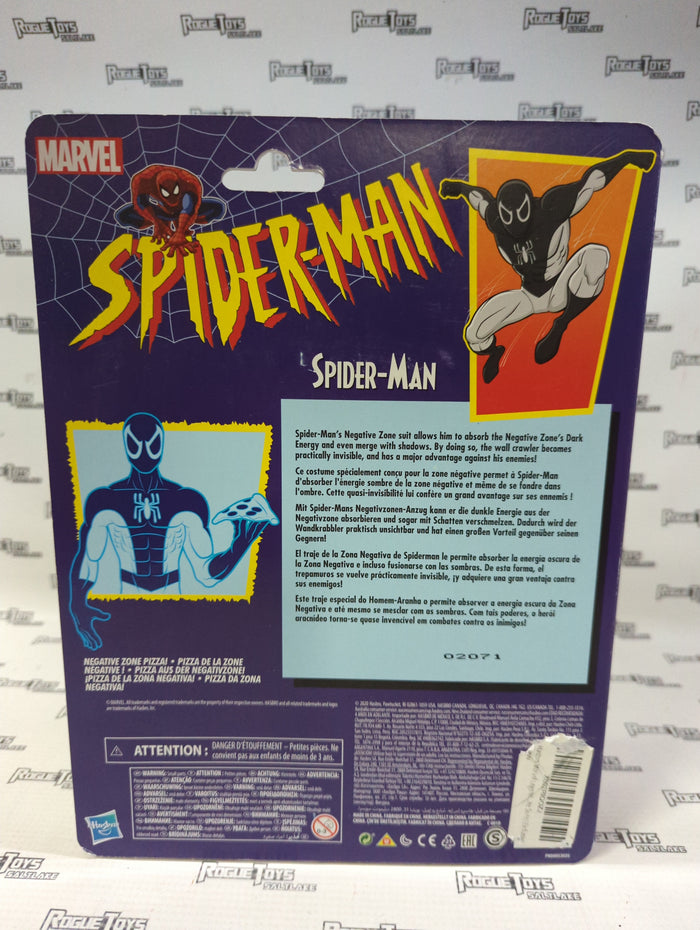 Hasbro Marvel Legends Series Spider-Man Retro Card Negative Zone Spider-Man