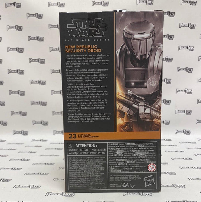 Hasbro Star Wars The Black Series Star Wars: The Mandalorian New Republic Security Droid - Rogue Toys