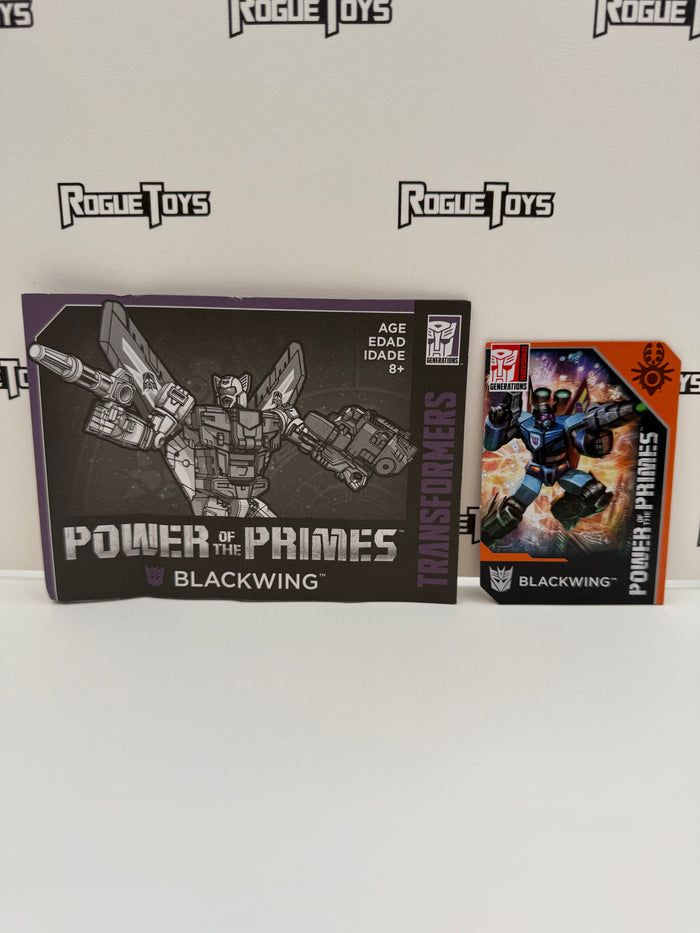Hasbro Transformers Generations Power of the Primes Deluxe Class Decepticon Blackwing
