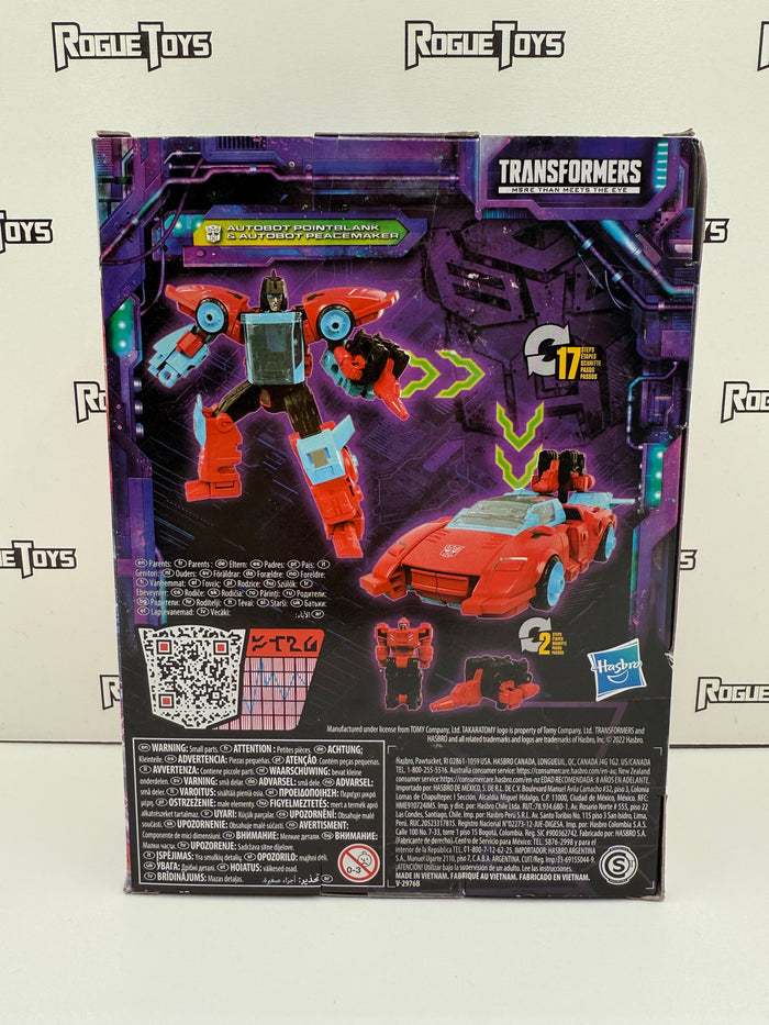 Hasbro Transformers Legacy Deluxe Class Autobot Pointblank & Autobot Peacemaker