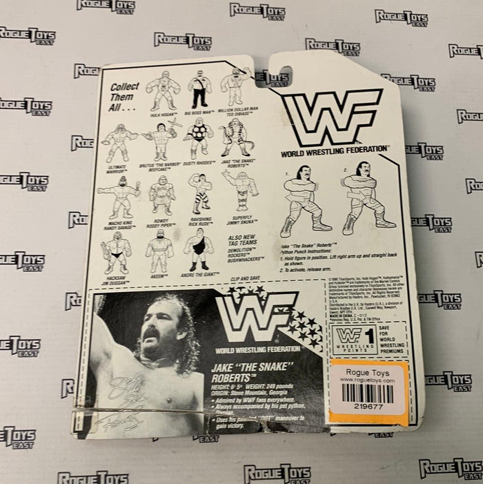 Hasbro 1990 Titan Sports Jake The Snake Roberts with Python Punch - Rogue Toys
