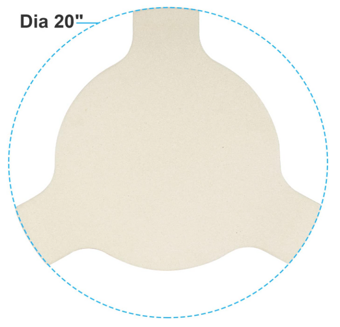 Heat Deflector for Pit Boss K24, Louisiana Grills K24, Ceramic Pizza Stone Smoking Stone Plate Setter