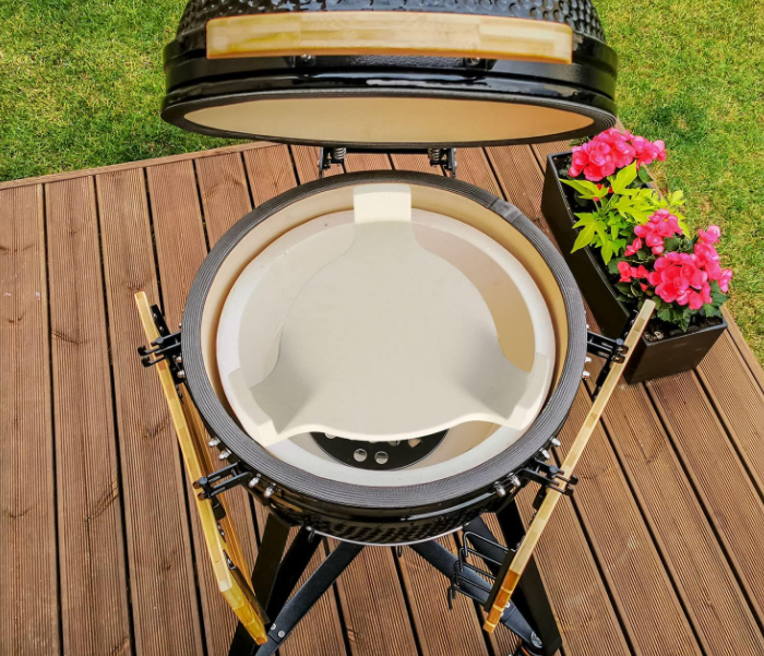 Heat Deflector for Pit Boss K24, Louisiana Grills K24, Ceramic Pizza Stone Smoking Stone Plate Setter
