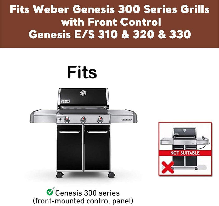 Heat Deflectors for Weber Front Knobs Genesis 300 Models, Genesis E310, E320, E330 Parts (2011 & Newer)