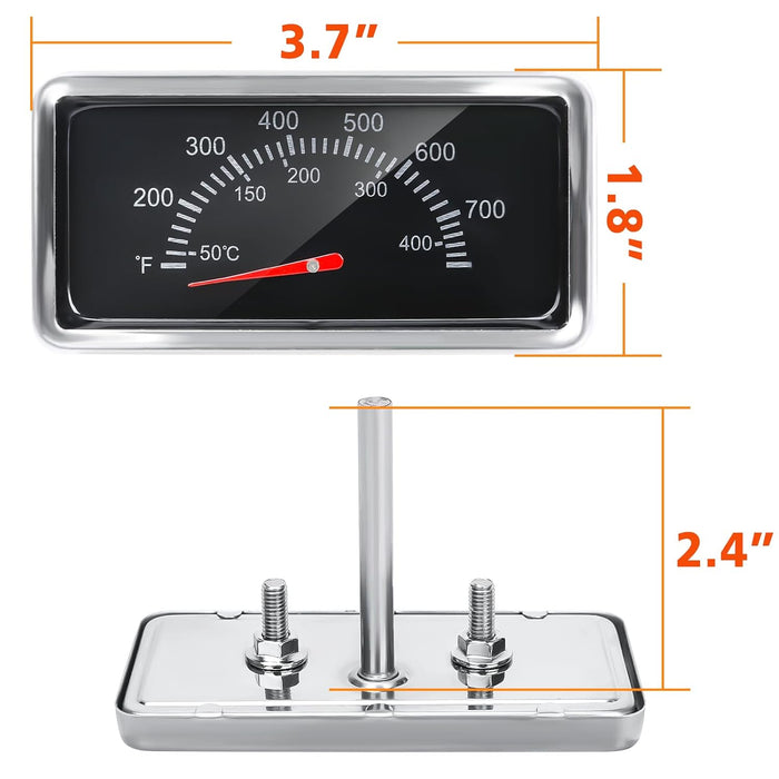 Heat Indicator Grill Thermometer for Nexgrill 720-0830, 720-0864, 720-0882, 720-0888, 720-0898, 720-0896, 720-0958 Grills
