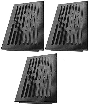 Heat Plates 3Pcs Kit for Grand Cafe 1000, 2000, 3000, GC-1000, GC-2000, GC-3000 Grills