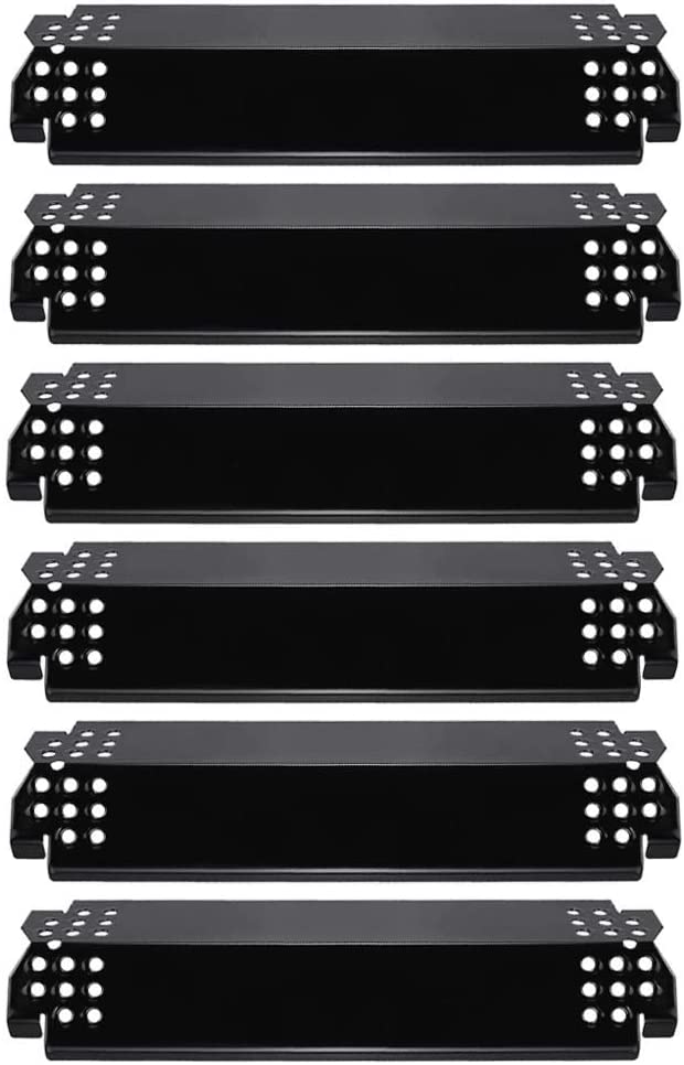 Heat Plates BBQ Parts for Nexgrill 6 Burner 720-0896CA Grills, Porcelain Steel 14.6 x 4.2 Inch