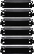 Heat Plates BBQ Parts for Nexgrill 6 Burner 720-0896CA Grills, Porcelain Steel 14.6 x 4.2 Inch