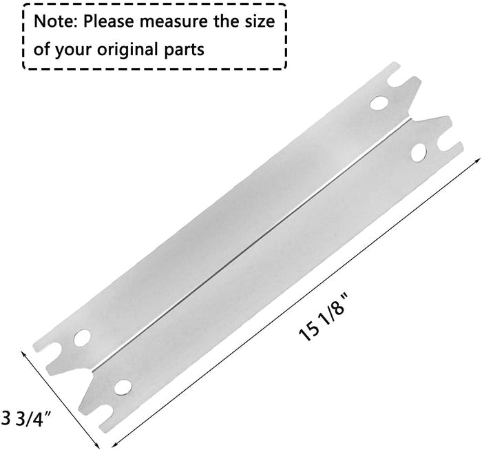 Heat Plates, Burners and Carryover Tube Replacement Parts for Brinkmann 810-3660-F Gas Grill Models