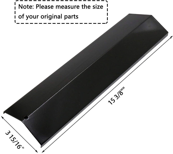 Grill Heat Plates fits Master Forge E3518-LPG, E3518-LP, 67087 etc Grills, 15 3/8" x 3 15/16''