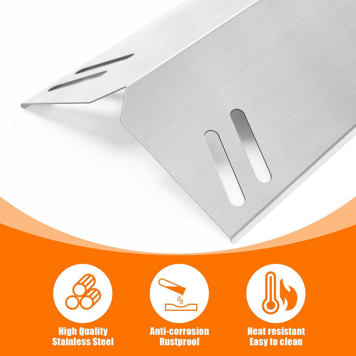 Heat Plates for Cuisinart GAS2256AS 2 Burner Gas Grill, 2 Pack Stainless Steel Heat Shield Tent