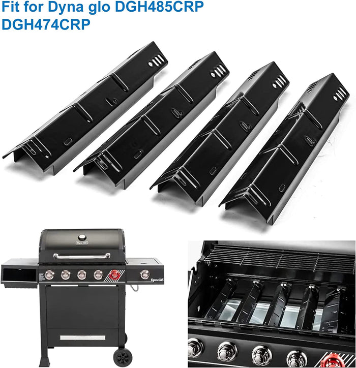Grill Heat Plates for Dyna-Glo DGH485CRP,DGH485CRP-D, DGH474CRP Gas Grills, 15 1/8 x 4 pcs kit