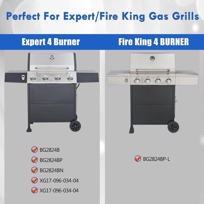 Heat Plates for Expert Grill BG2824B, BG2824BP, BG2824BN, XG16-096-034-00 and XG17-096-034-04