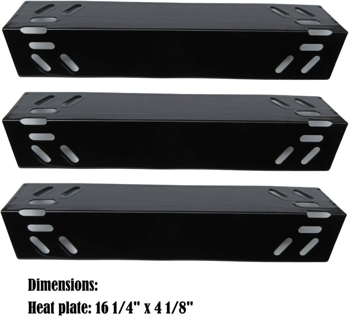 Heat Plates for Kmart 640-784047-110 Gas Grill, Flame Tamer Burner Cover 3 Pack