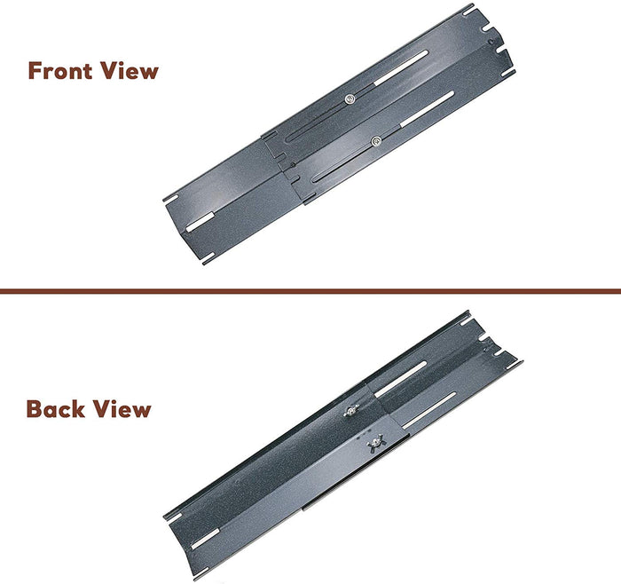 Adjustable Heat Plates Shield 4Pcs Kit for Grill King 810-9325-0 810-8425-S, 11.75 to 21" x 3.75''
