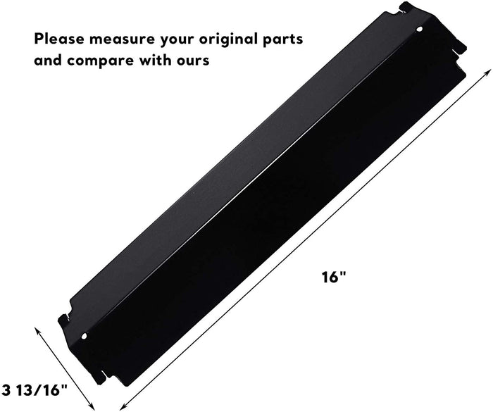 Grill Heat Plates 4Pcs Kit for Kenmore 415.16167210 etc,  16" X 3 13/16", Grill Replacement Parts