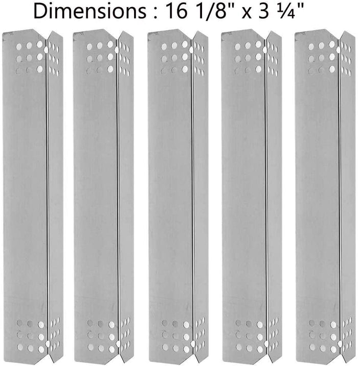 Heat Plates for Kitchen Aid 720-0709C, 720-0826, 720-0893, 860-0003, 870-0003 5 Burner Gas Grills
