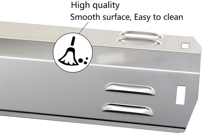 Grill Heat Tent Shield Plates fits Master Forge MFA480BSN MFA480BSP MFA480DSN etc Grills, 5 Pcs Kit 15 9/16 x 5''
