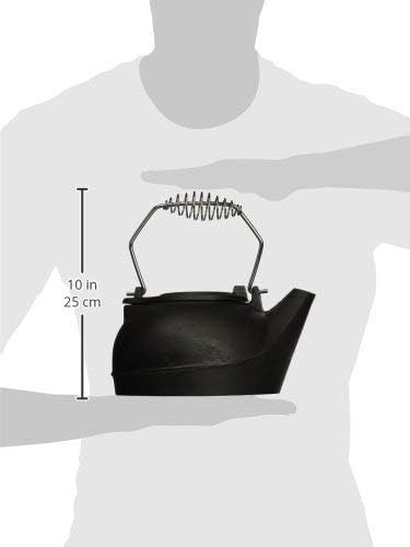 Humidifying Iron Kettle Stove Humidifier, Wood Stove Fireplace Cast Iron Kettle with Chrome Handle