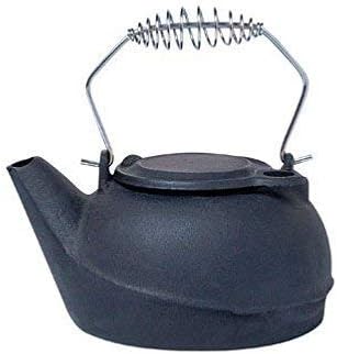 Humidifying Iron Kettle Stove Humidifier, Wood Stove Fireplace Cast Iron Kettle with Chrome Handle