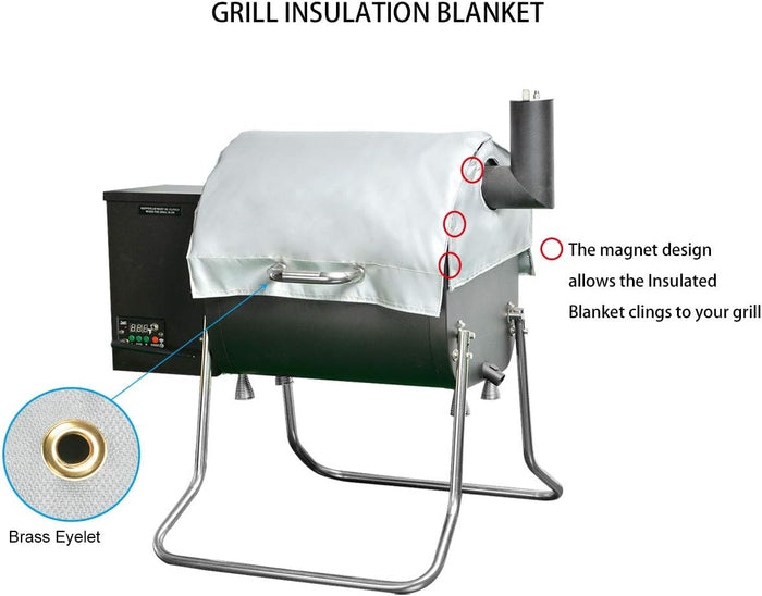 Insulation Blanket for Green Mountain Davy Crockett Wood Pellet Smoker Grills