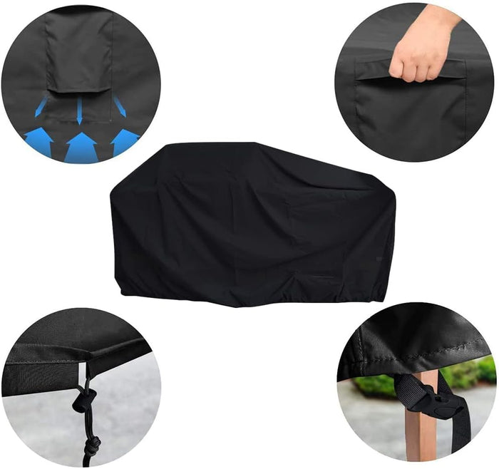 Island Premium BBQ Grill Head Cover fits for Large Island Barbecue Grills, 98"L x 42"W x 48"H