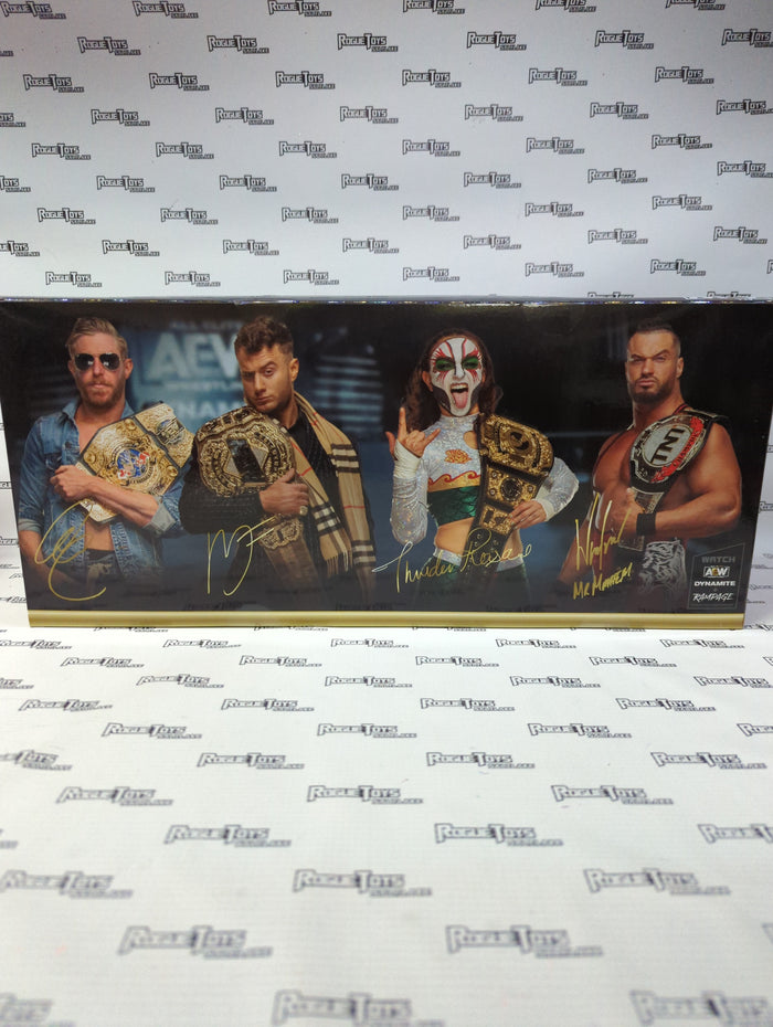 Jazwares AEW Unrivaled Collection Championship 4 Pack MJF/Orange Cassidy/Thunder Rosa/Wardlow (1 of 3000 Amazon Exclusive)